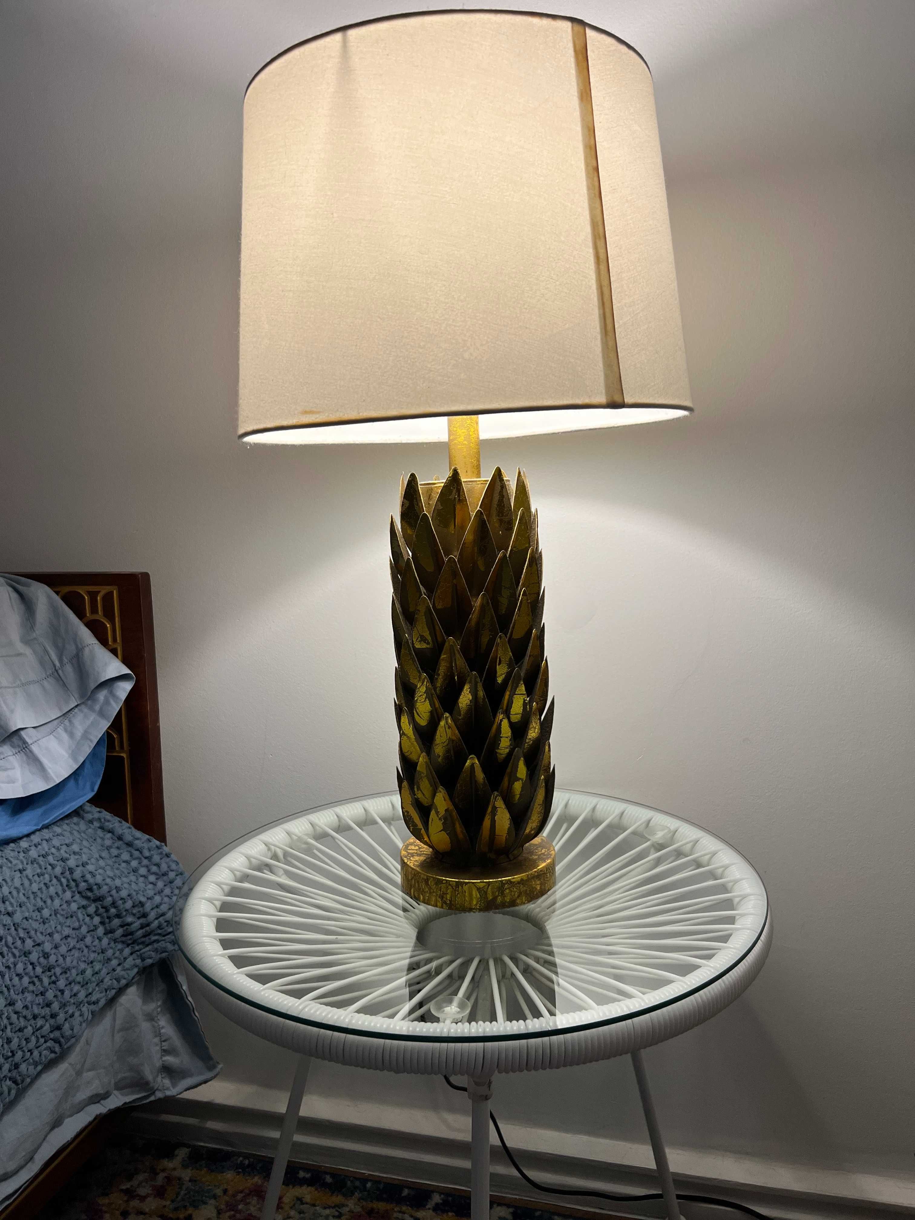 Bedside tables and lamps