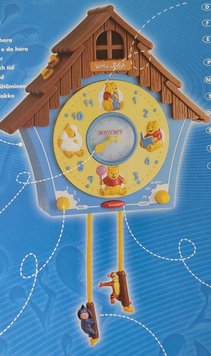 Relógio de parede Winnie the Pooh para quarto de criança