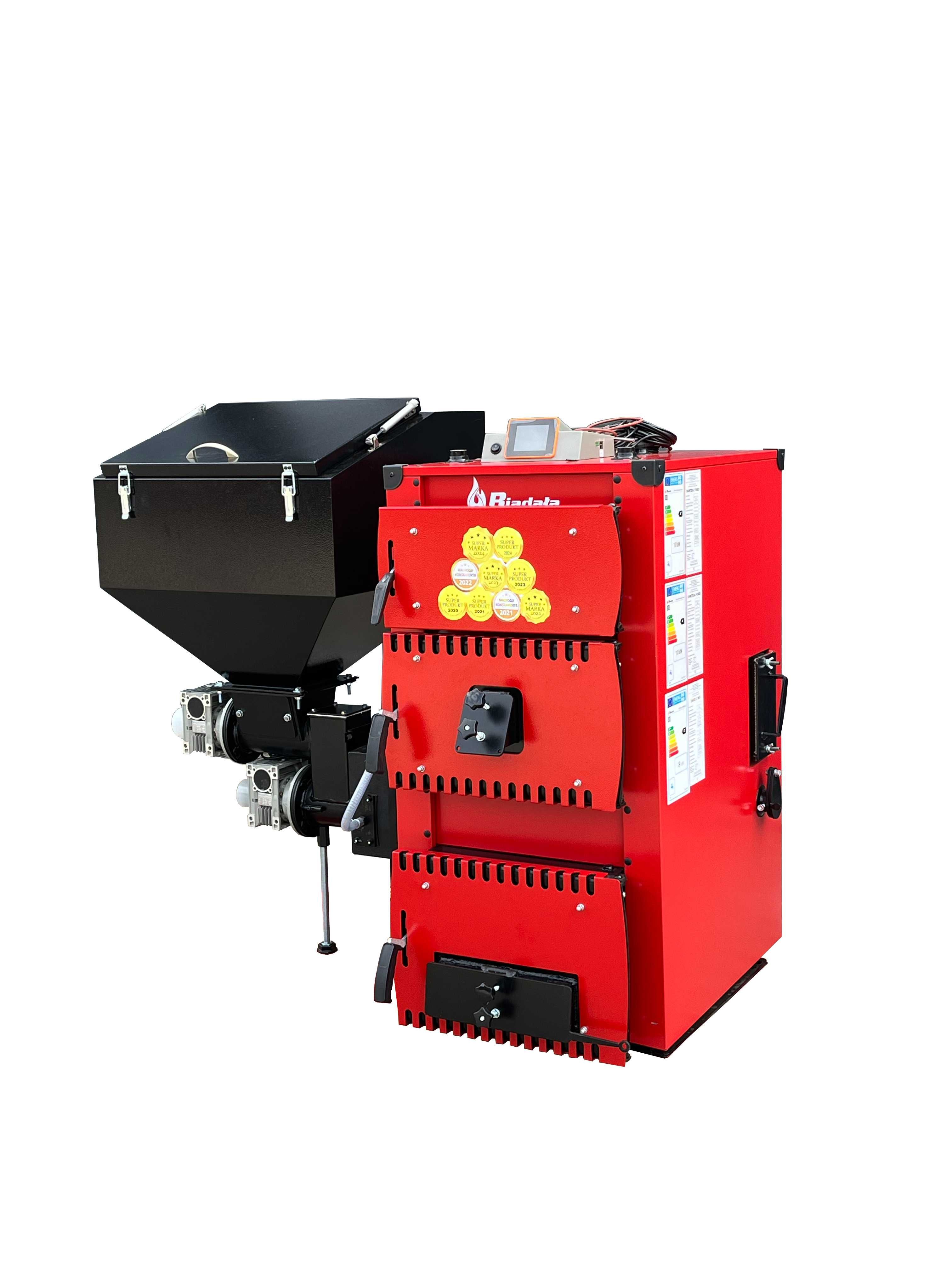NOWOŚĆ! Kocioł na drewno, pellet, ekogroszek ATEST 5 KLASA 12 kW