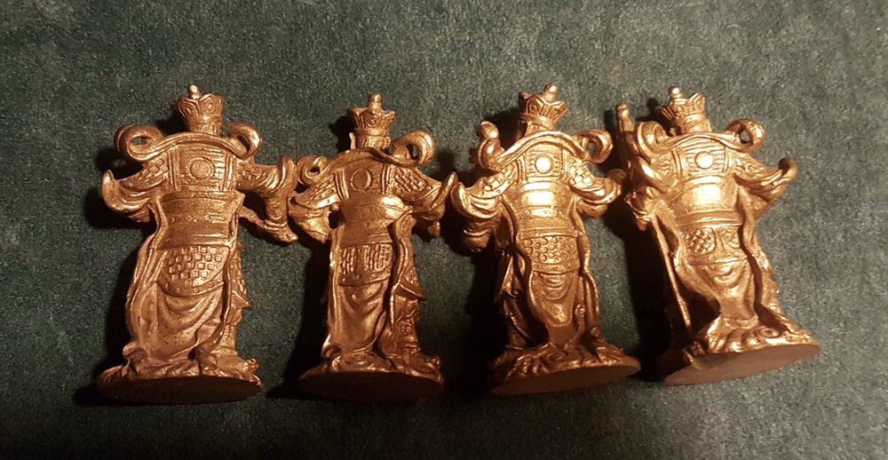 Бронза комплект «Восточные божества» 4 фигурки
