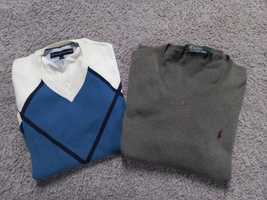 2 SZTUKI !! Sweter męski Tommy Hilfiger i Ralph Lauren sweterek S