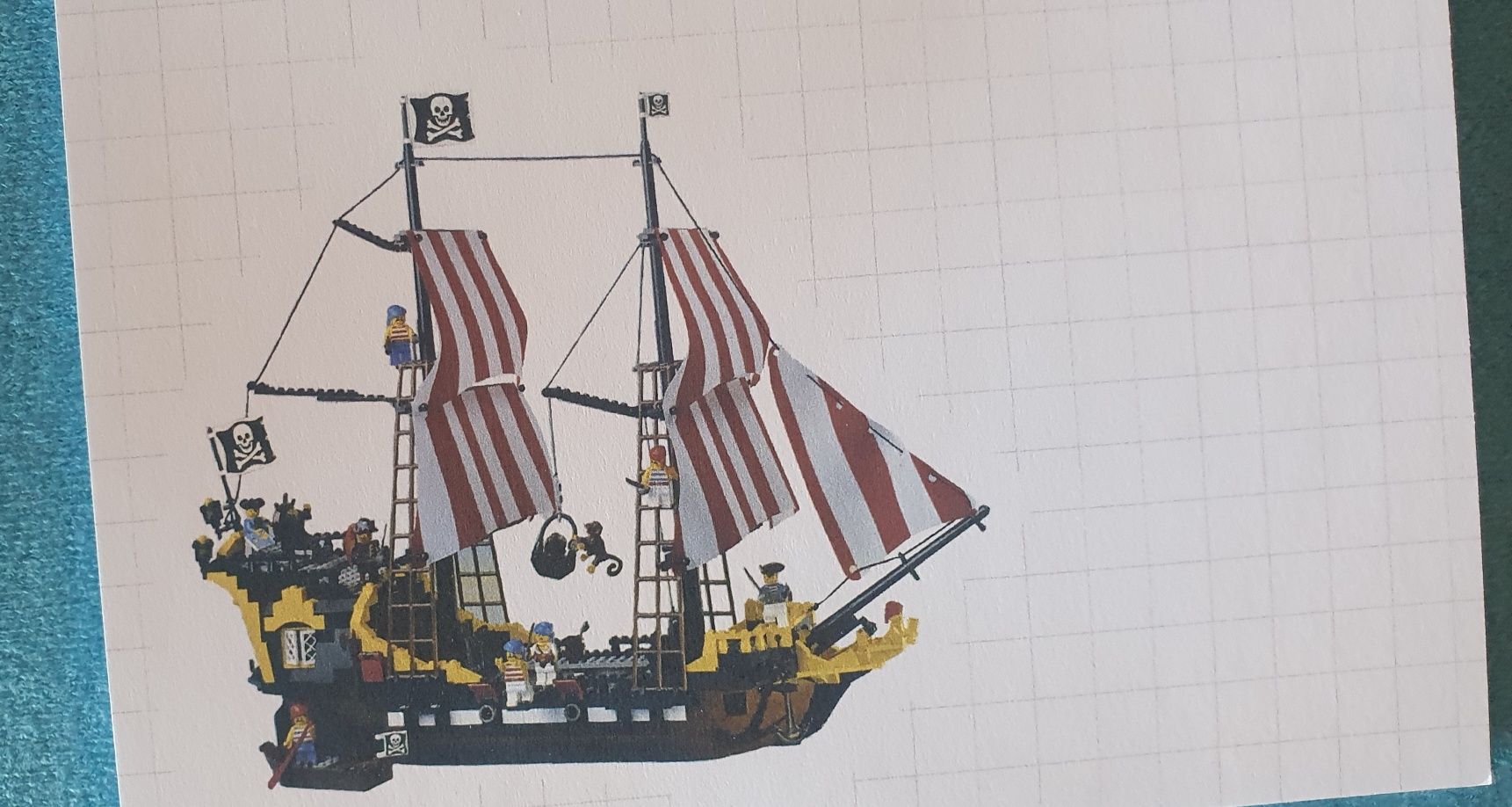 Lego redbeard barracuda 6285 kolorowy notes z nadrukiem