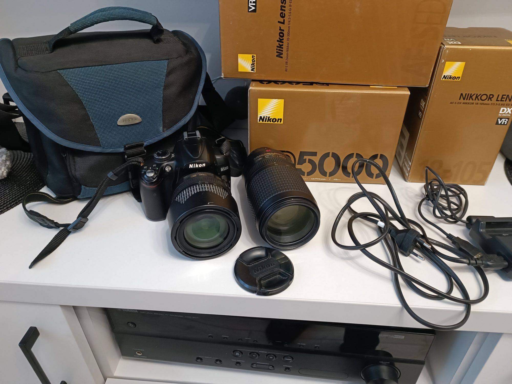 Nikon D5000 obiektyw uniwersalny + zoom