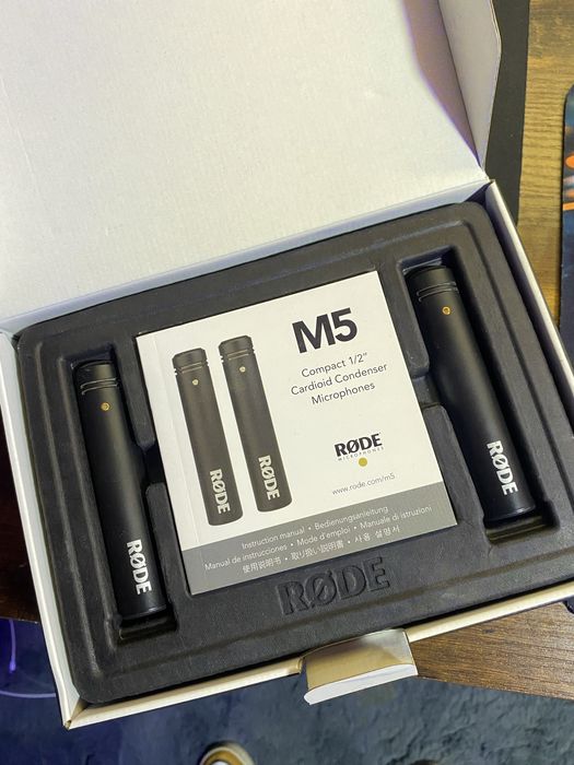 Par de mocrofones RODE M5 “novos”