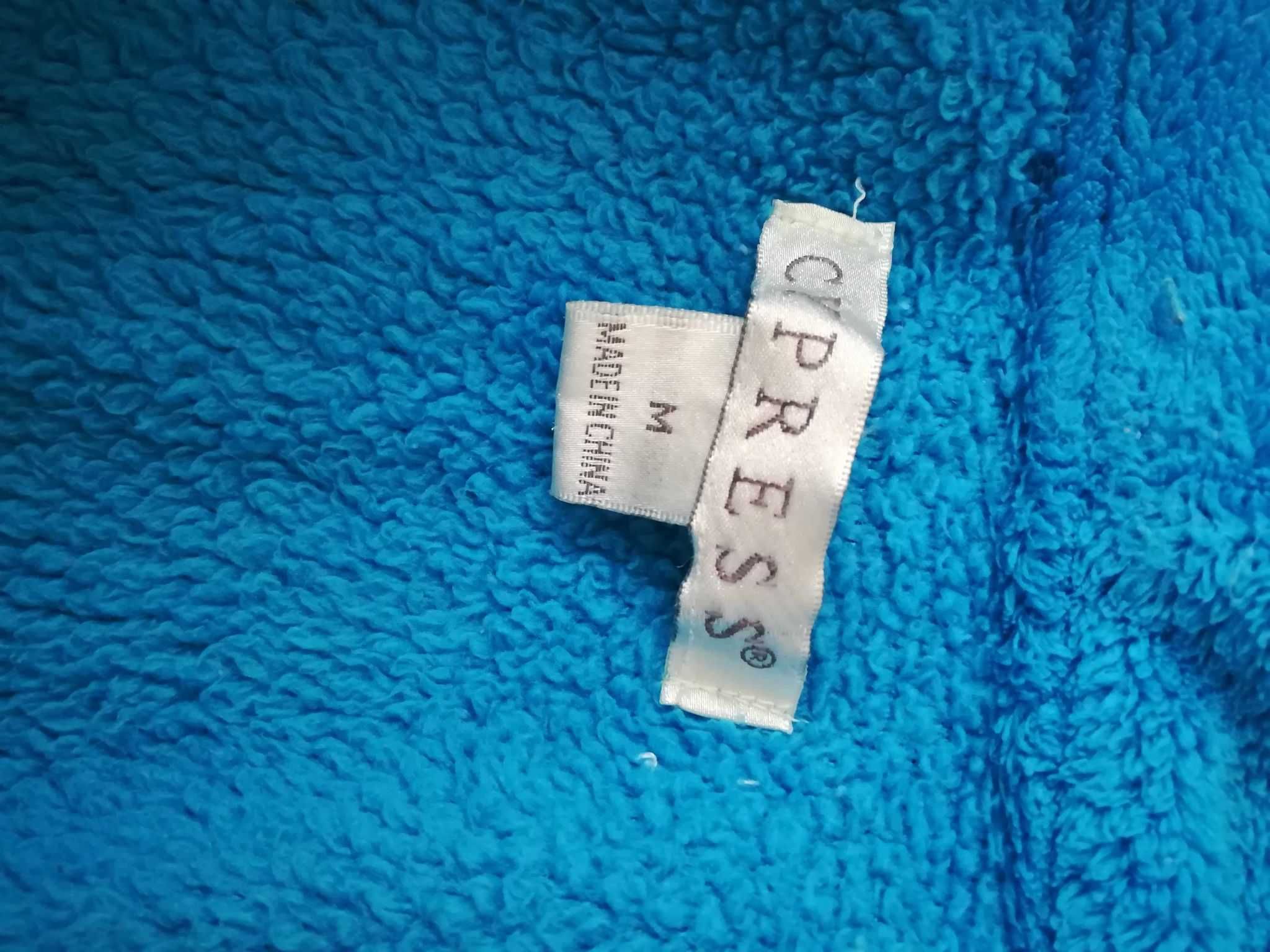 Szlafrok niebieski M / L frotte szafirowy