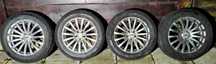 Koła felgi alufelgi 17" 5*108 z oponami Yokohama wielosezon 225*55 R17