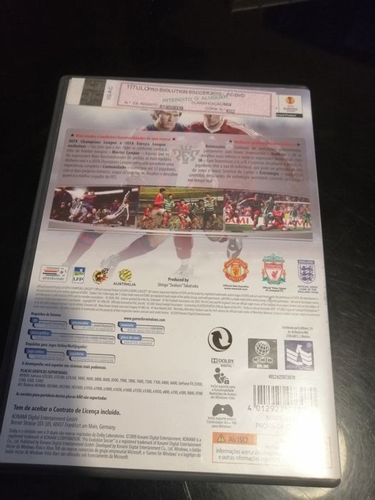 Jogo PC DVD PEs 2010