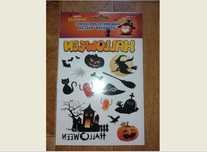Временно тату "halloween " хэллоуин тыква ведьма