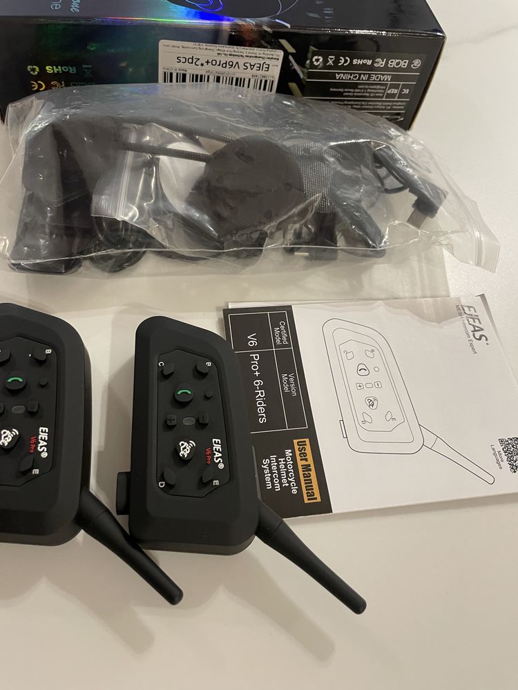 Intercomunicador capacete pack de 2 ! Novo em caixa!