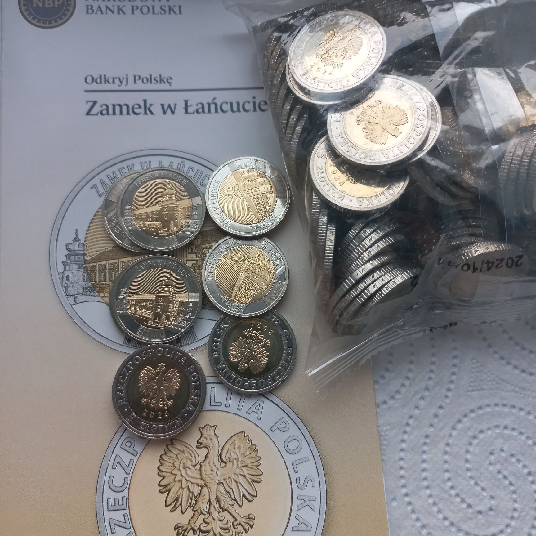 5zł okolicznościowe 2024r   Zamek w Łańcucie Nowość!!!