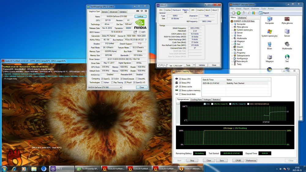 Komputer kolekcjonerski z 2010 roku projekt YouTube, i7 980X + GTX 580