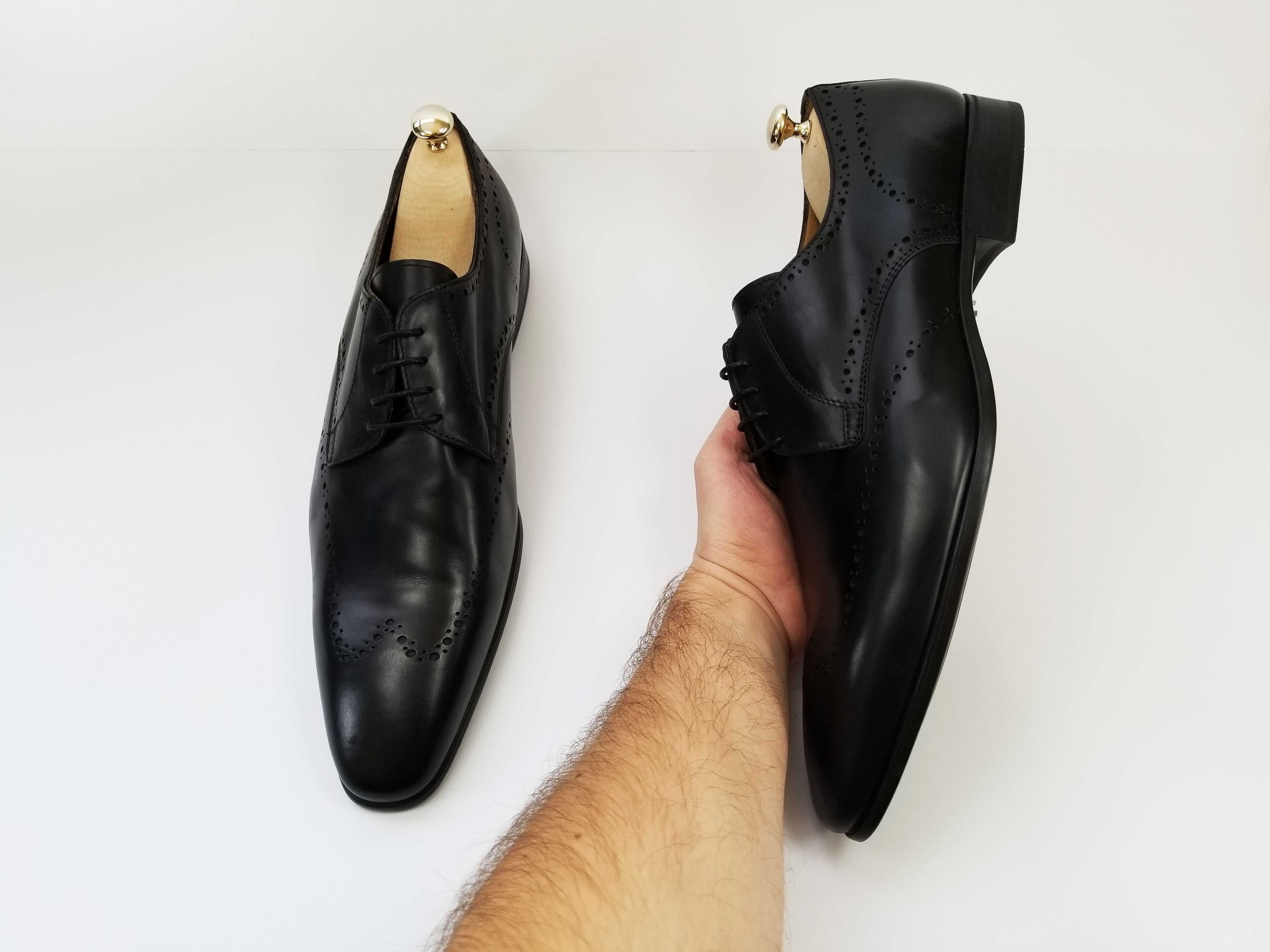 GIORGIO Made in Italy черные туфли чорні туфлі 49 50 33 см