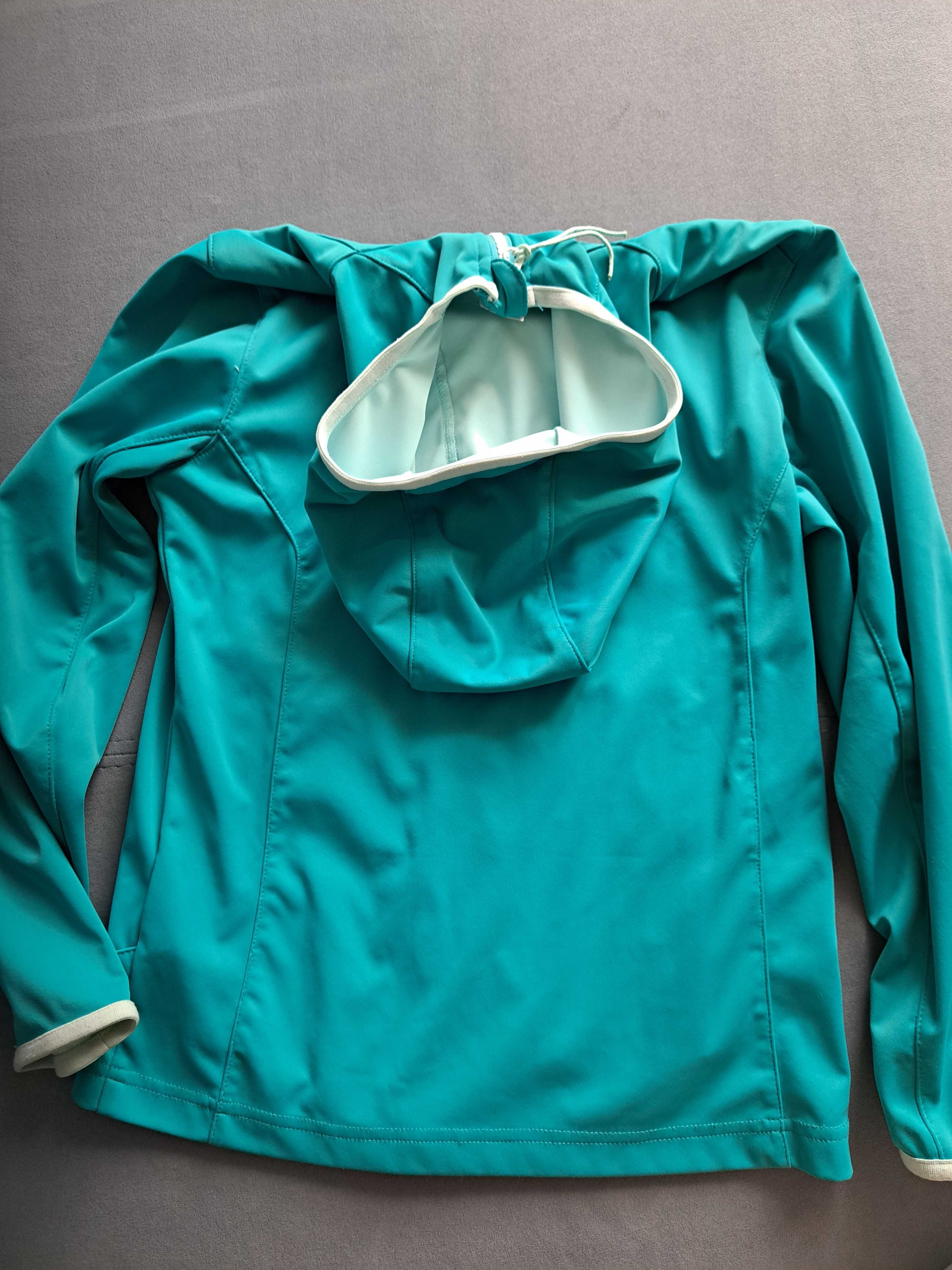 Kurtka sportowa, rowerowa, bluza 100% poliester softshell quechua 134