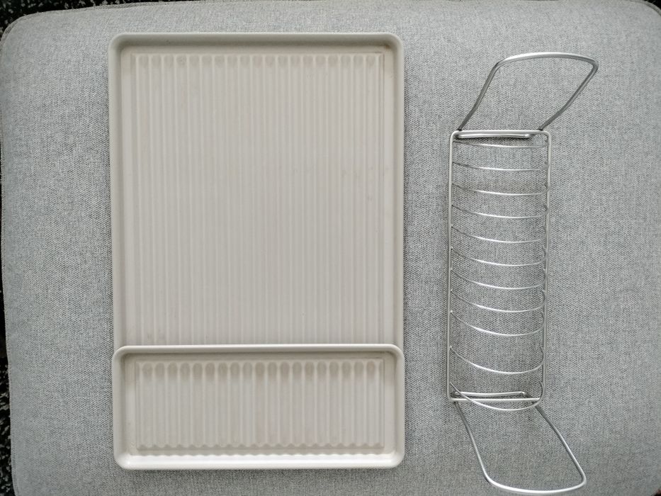 Escorredor para loiça IKEA VÄLVÅRDAD — Bege/Galvanizado 52x35 cm