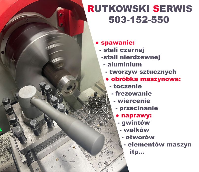 Obróbka maszynowa, spawanie, toczenie, frezowanie, spawanie plastiku