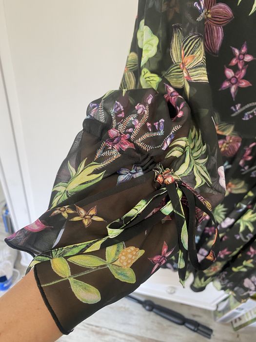 Luisa Cerano jedwabna sukienka 100% jedwab silk seta halka 40 L 42 XL