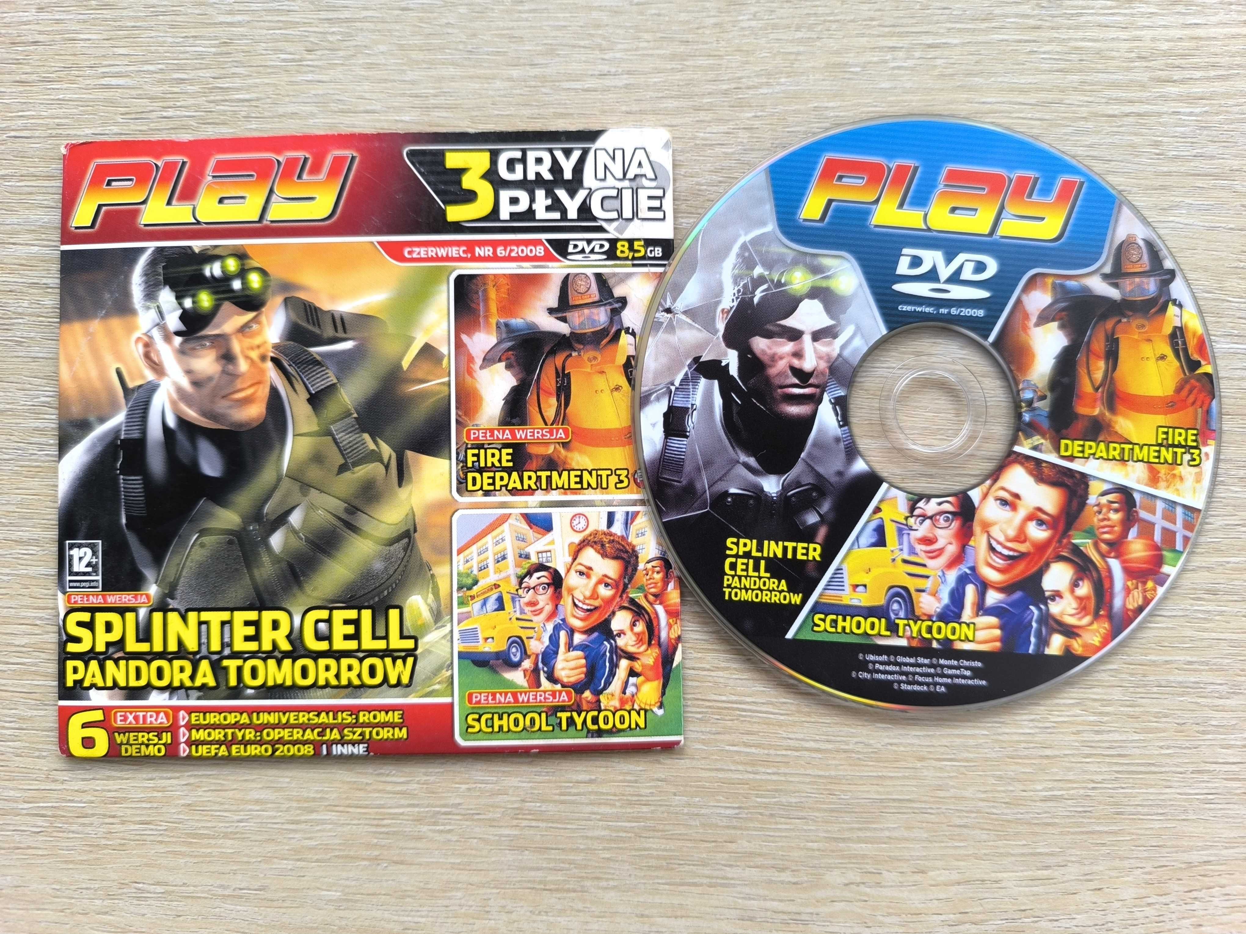 Fire Department 3 + School Tycoon + Splinter [PC] (PL) PLAY 06/2008