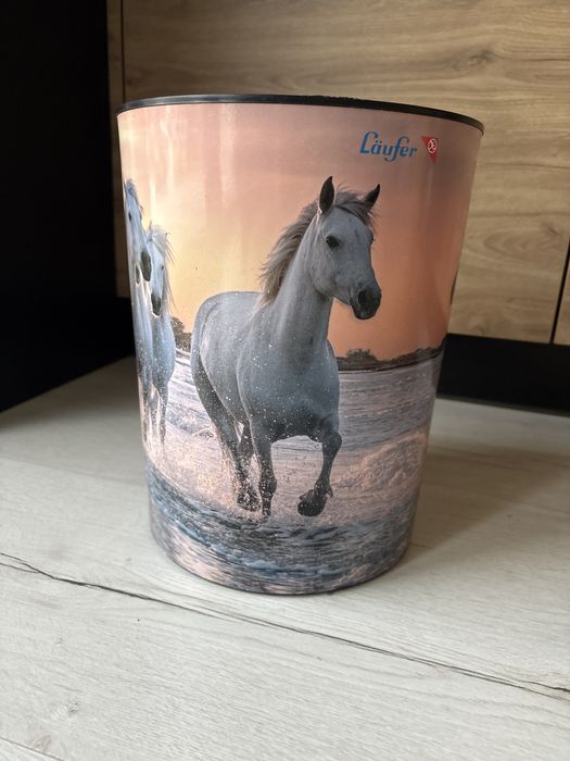 Kosz na śmieci Laufer z końmi