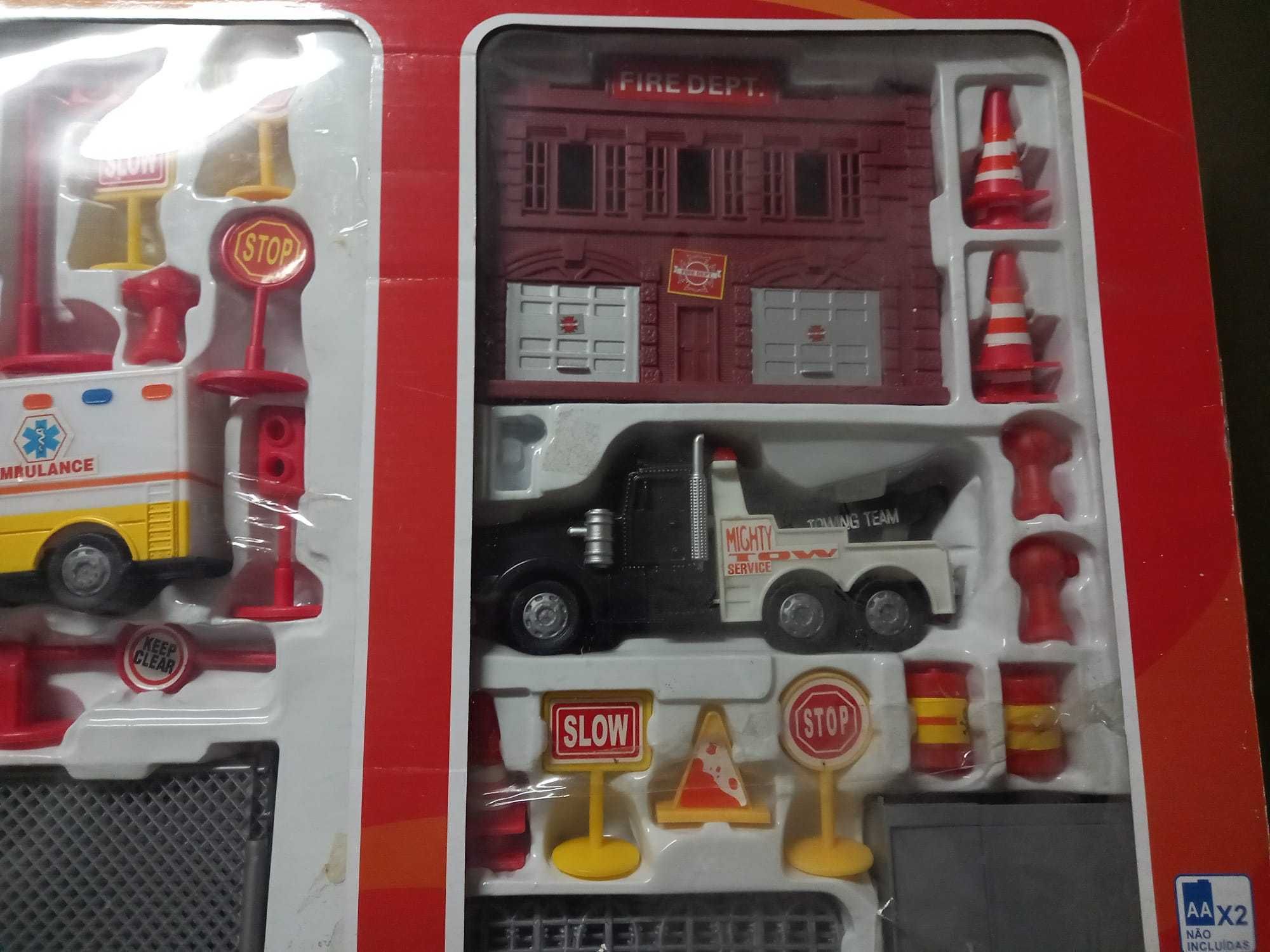 Brinquedo / Conjunto Emergência Bombeiros