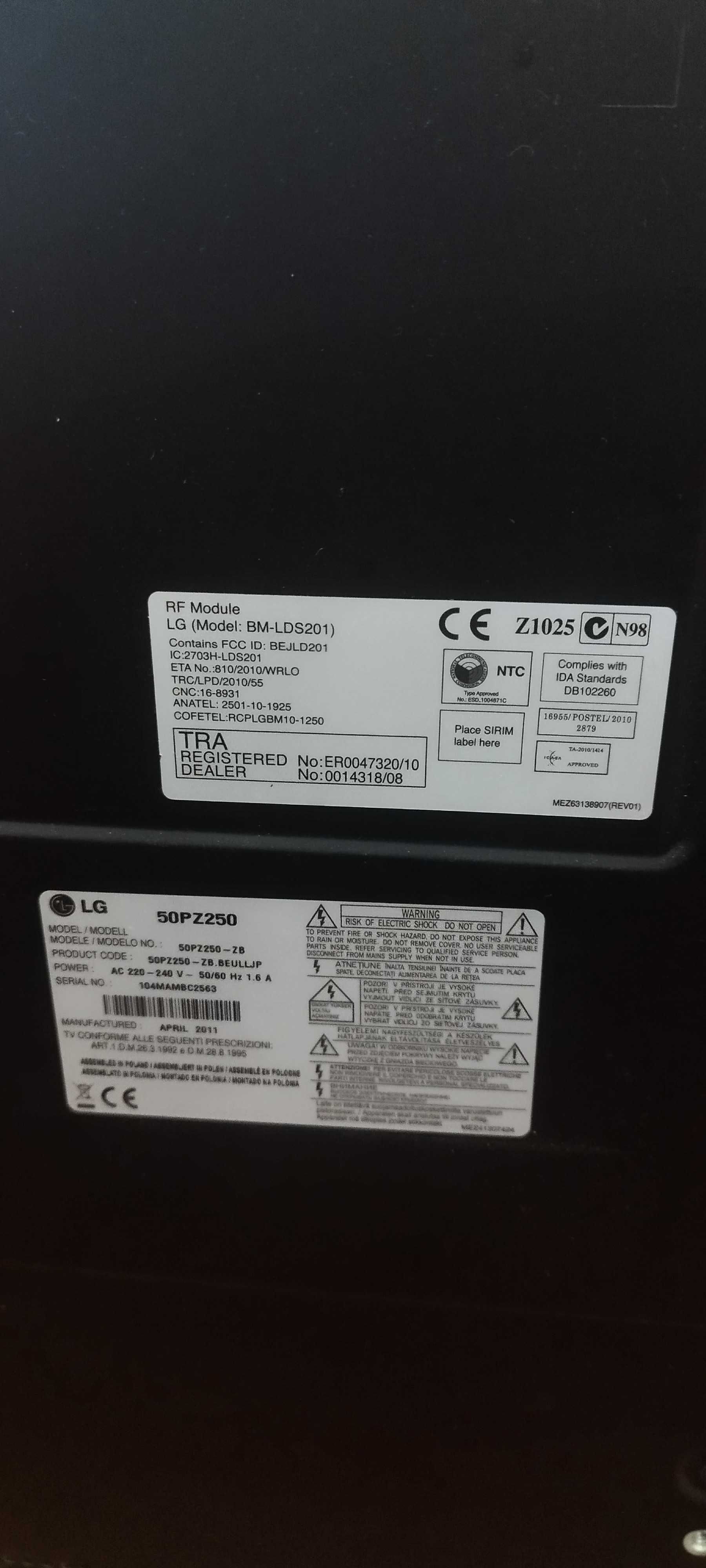 TV LG BM-LDS202 plasma