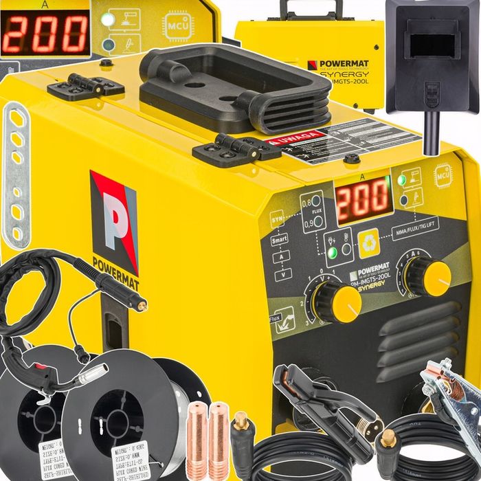 Spawarka Inwertorowa Migomat Mig Mag Mma Flux Tig Lift 200a Synergia 2