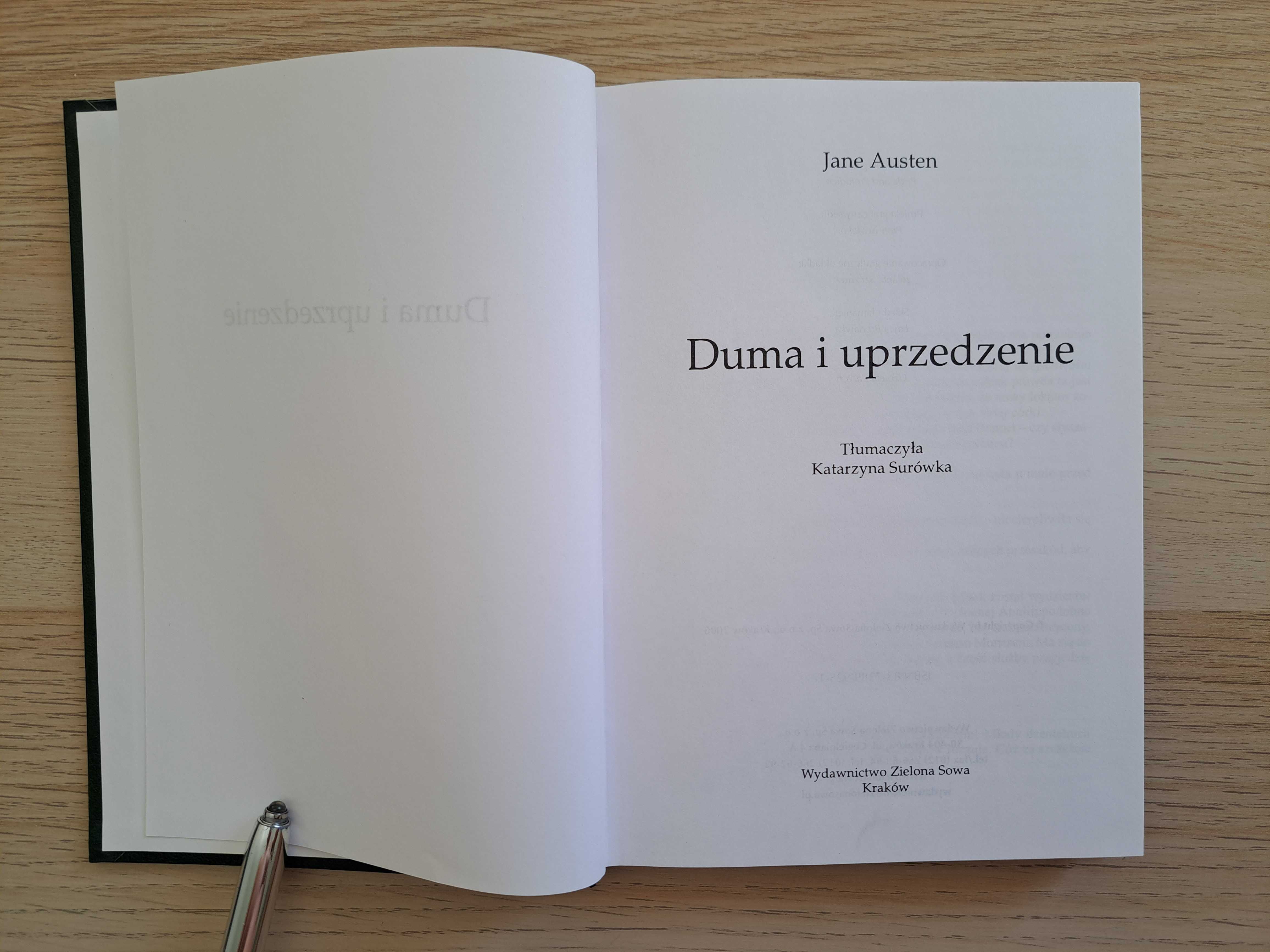 Duma i Uprzedzenie. Jane Austen