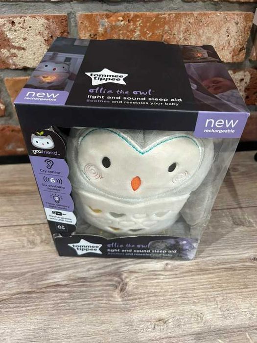 Tommee Tippee Ollie Sowa Lekka i dźwiękowa pomoc w zasypianiu szumiś