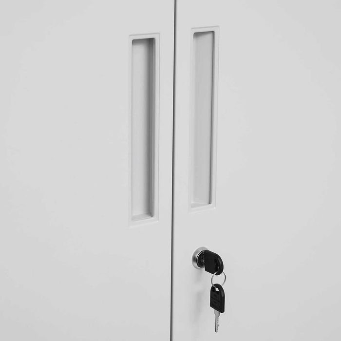 SZAFA METALOWA BIUROWA warsztatowa zamykana na klucz 180X80 cm