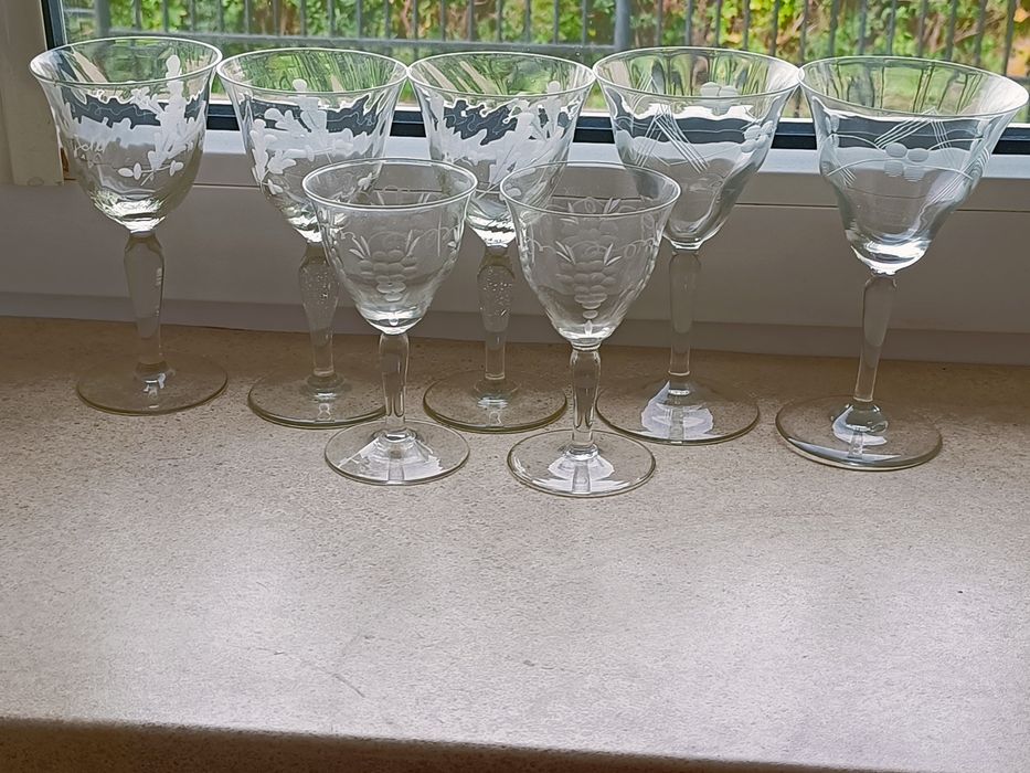 Stare kryształy z kredensu babci