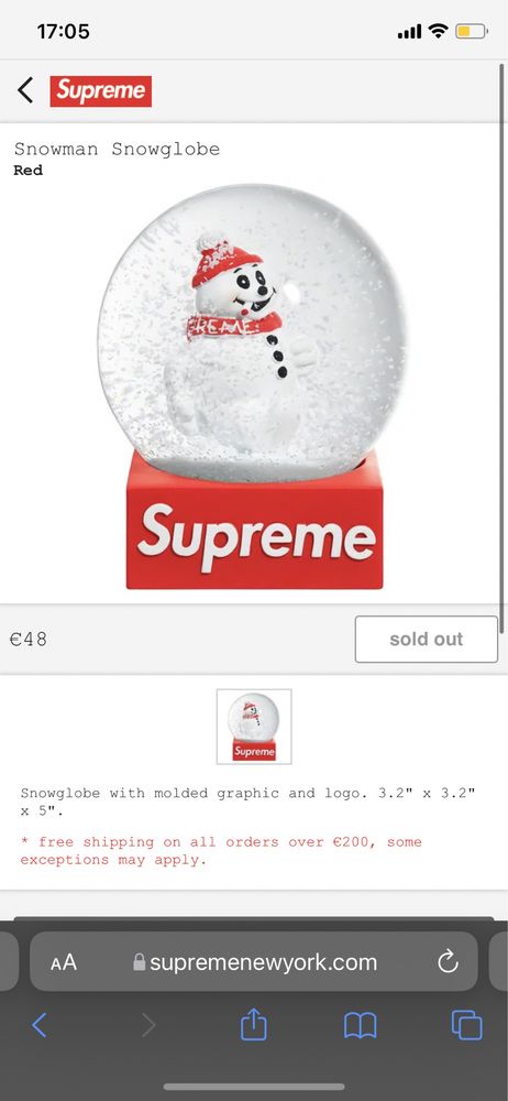 Supreme Snowman Snowglobe/ Новый год/ New Year