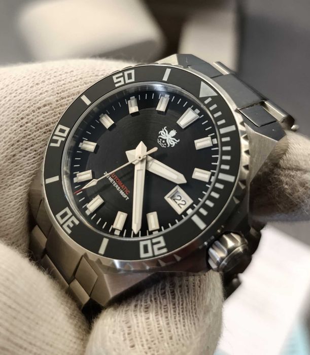 Zegarek męski Phoibos Leviathan nurek diver, nowy z pudełkiem, automat