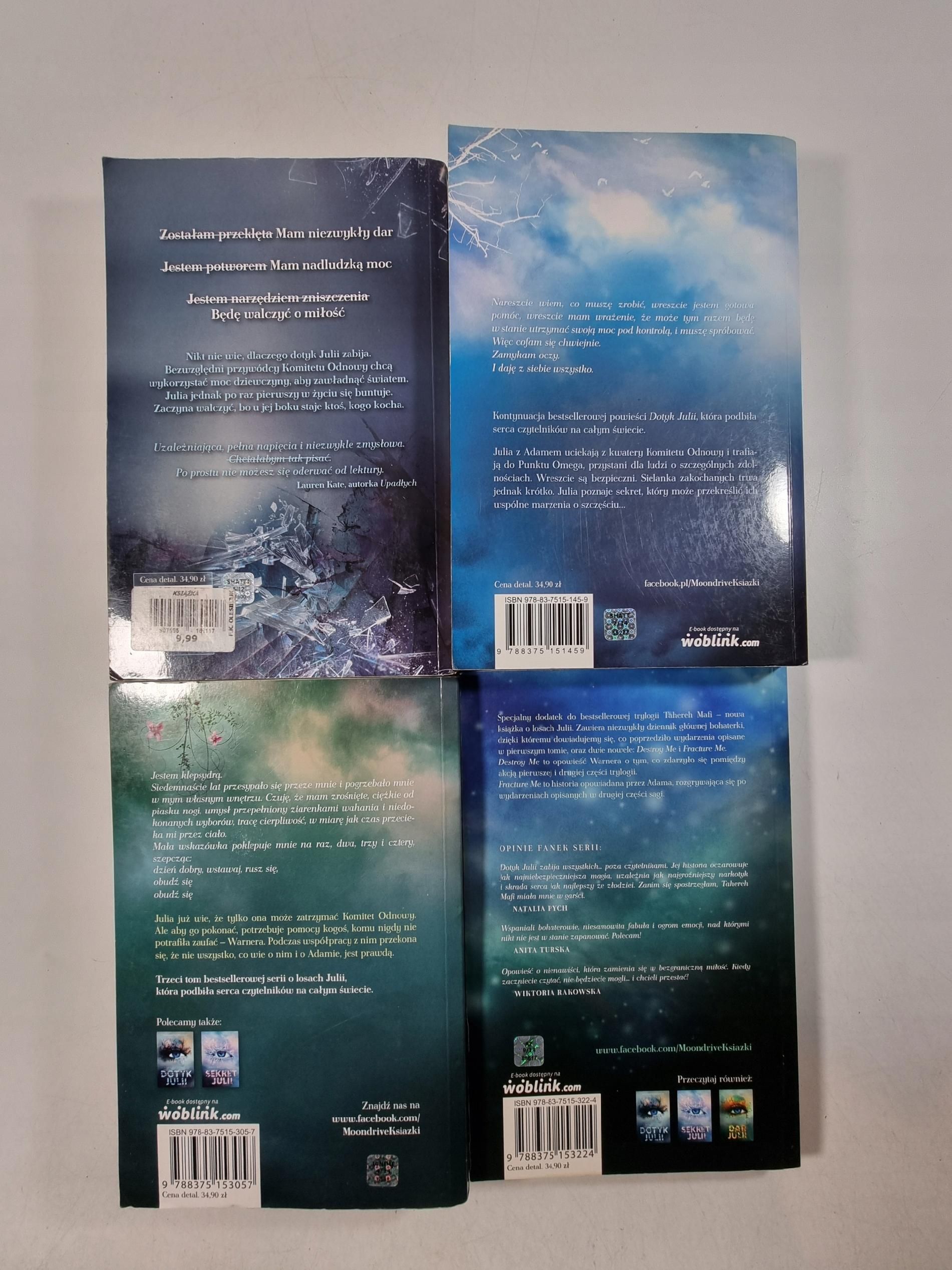 Dotyk Julii 1-3 + Trzy Tajemnice / Tahereh Mafi