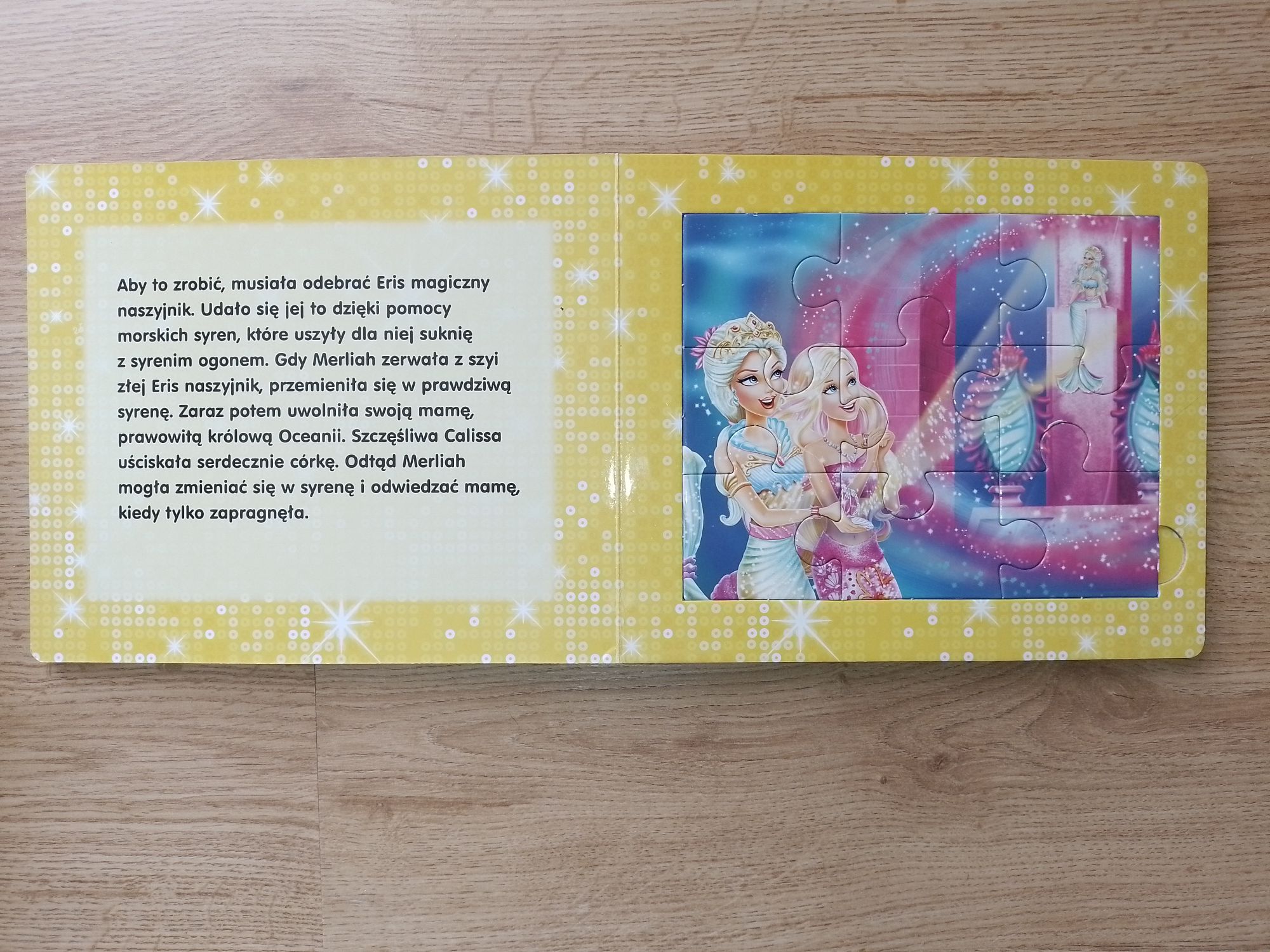 Barbie puzzlowa książka