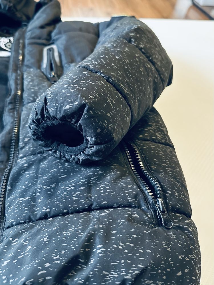 Kurtka zimowa czarna chłopięca F&F OuterWear 7-8 lat