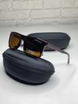 Чоловічі Сонцезахисні окуляри PORSCHE коричневі Polarized Прямокутні