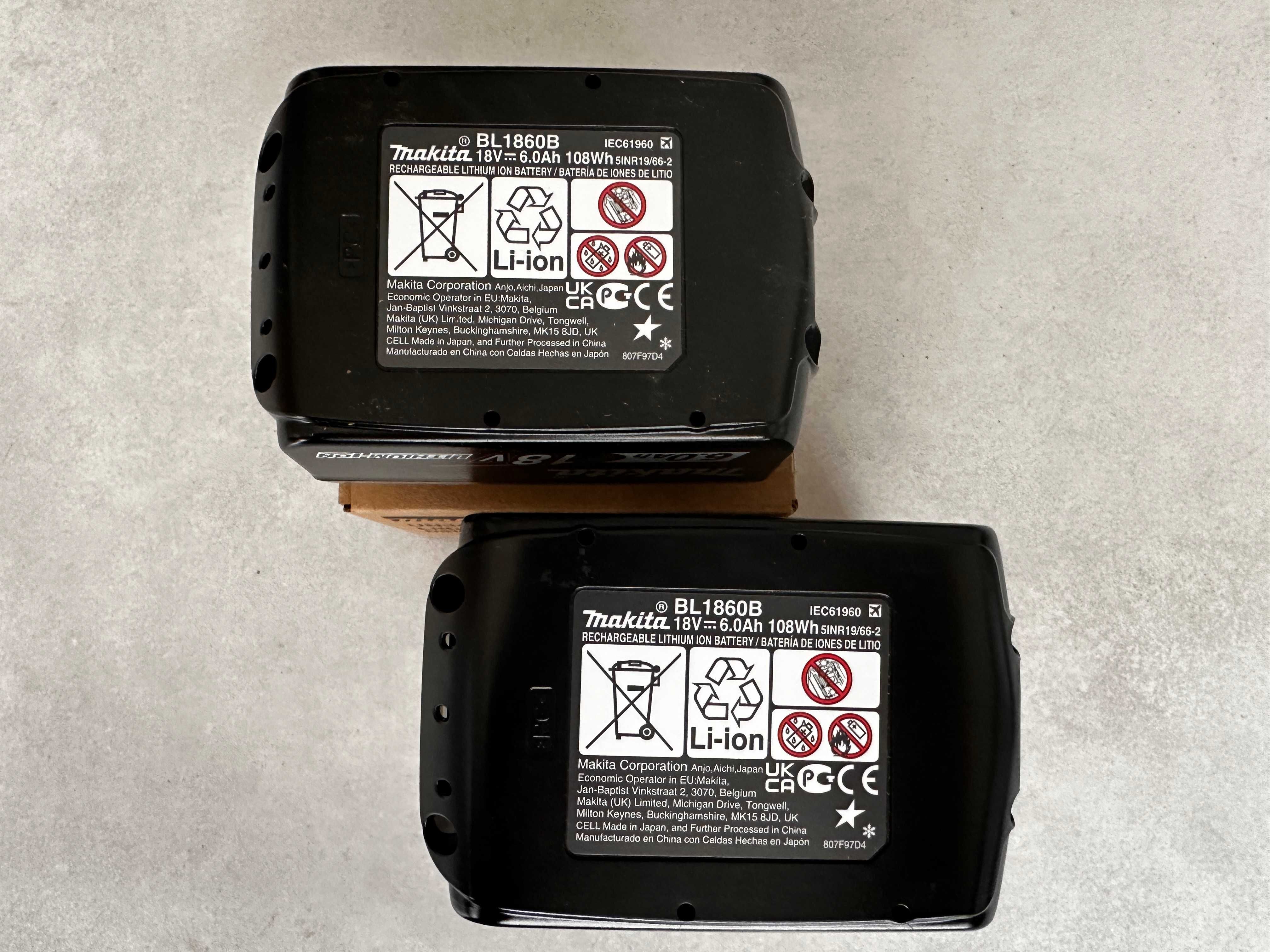 Oryginalny Akumulator / Bateria MAKITA 18V 6Ah Li-Ion 2 szt. NOWE