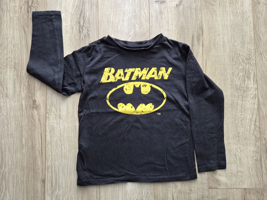 Koszulka dziecięca, dł rękaw, czarna, Batman, Sinsay, rozm 122