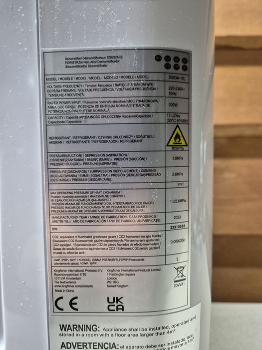 Blyss Osuszacz Powietrza 12L