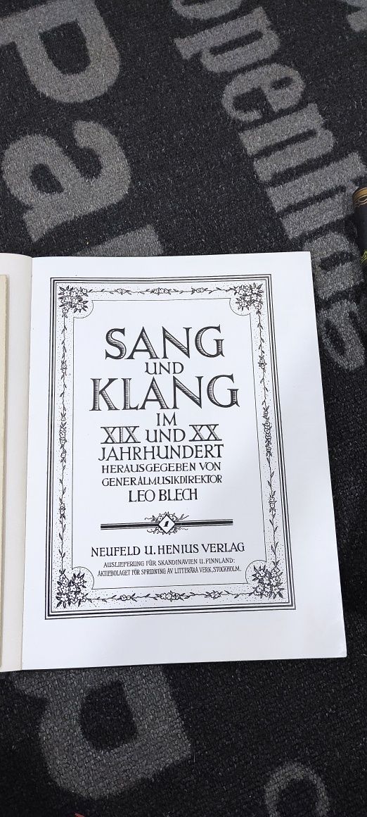 Книги Sang und Klang im XIX./XX. Jahrhundert