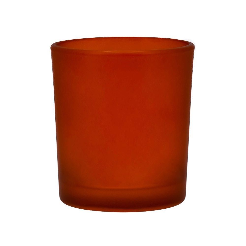 Pojemnik szklany do zalewu świec czerwony 280ml