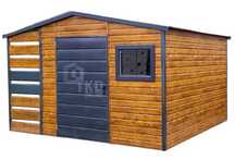 Schowek Domek Ogrodowy 2,5X2,5M + Wiata 1M Drzwi Okno Dach Spad Tkd221