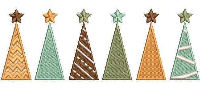 Matriz de bordado Àrvores de Natal