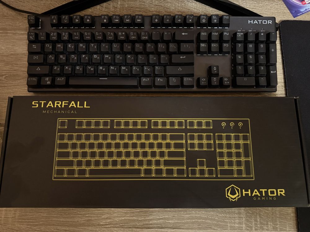 Клавиатура механическая HATOR Starfall Rainbow Origin Red (HTK-608
