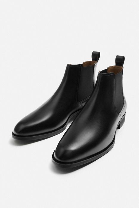 Челсі черевики шкіряні Zara