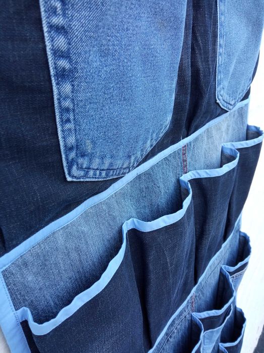 Джинсовий органайзер на стіну ручної роботи