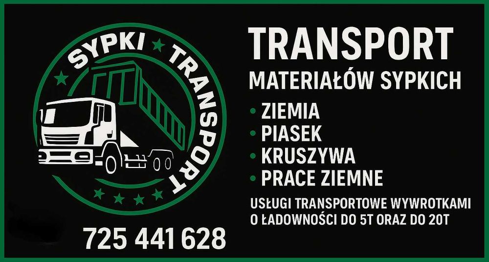 Piasek, żwir, tłuczeń oraz kruszywa budowlane, zasypywanie fundamentów