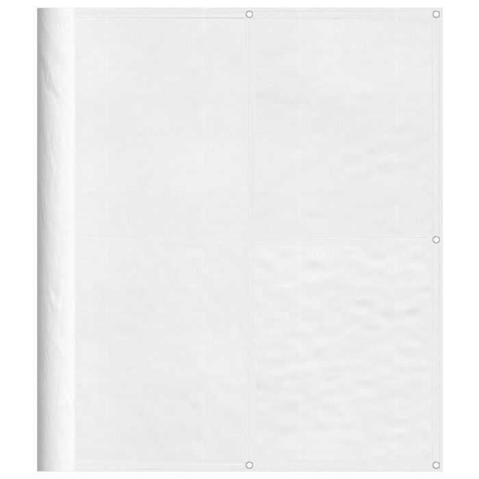 vidaXL Parawan balkonowy, biały, 120x800 cm, 100% poliester Oxford