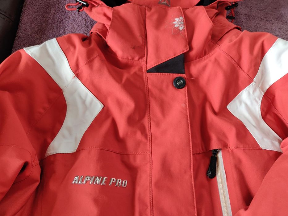 Alpine pro kurtka narciarska damska Primaloft czerwona rozmiar M/L