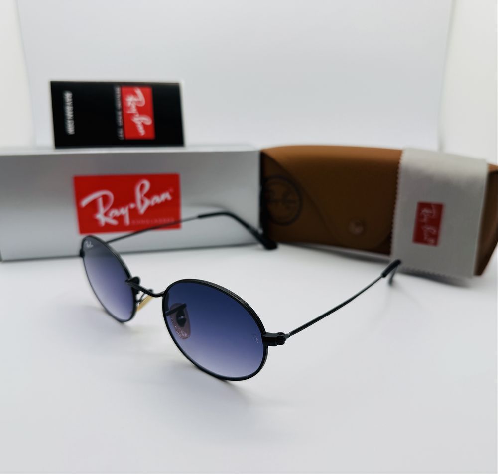 Солнцезащитные очки Ray Ban Oval 3547 Black|Blue Gradient