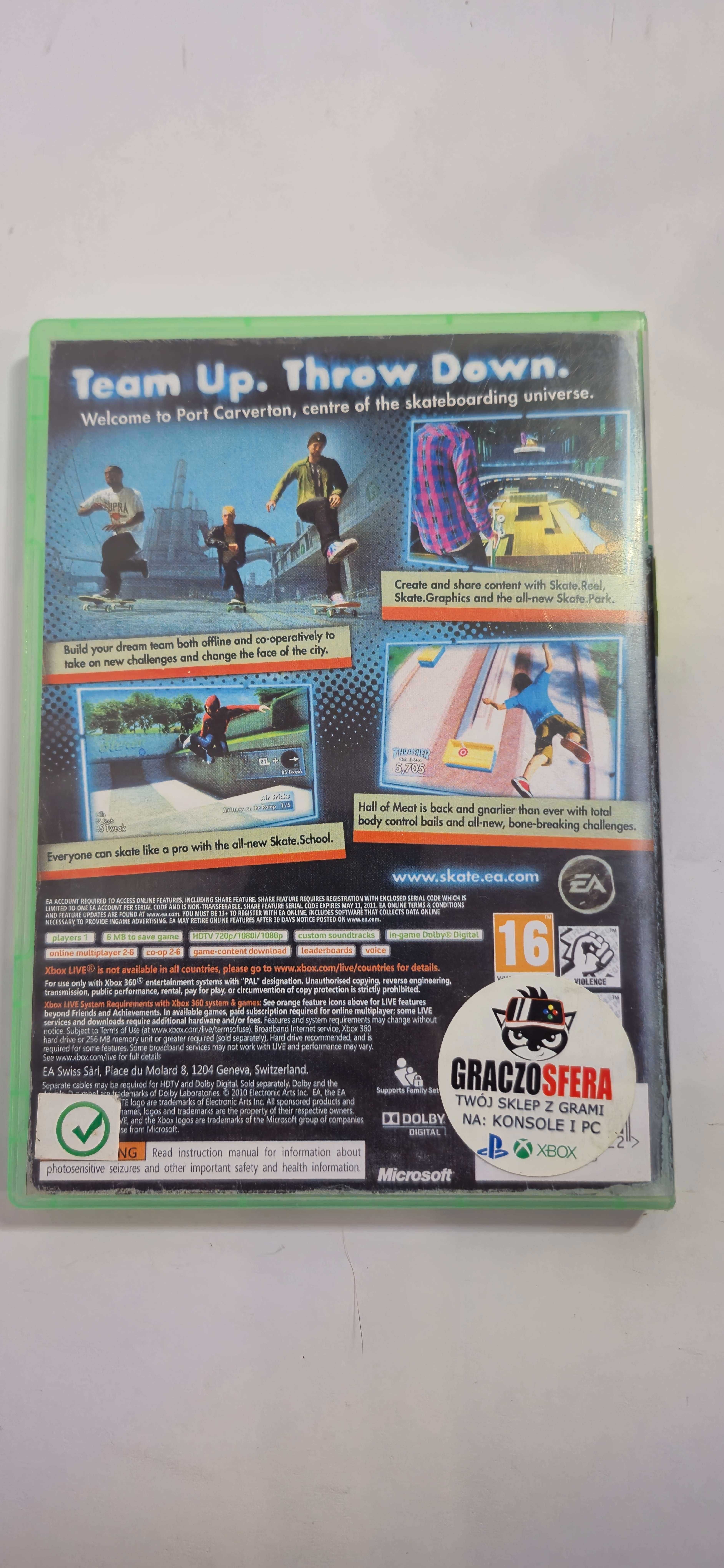 *** Gra SKATE 3 * XBOX 360* Komis Easy Cash ***